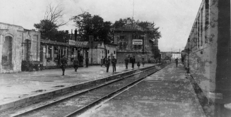 Железнодорожная станция Знаменка. Июль 1942 г.