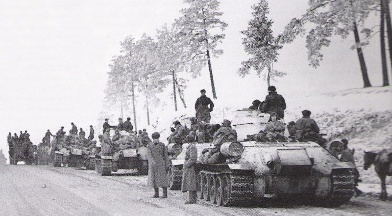 Советские танки на Житомирском направлении.