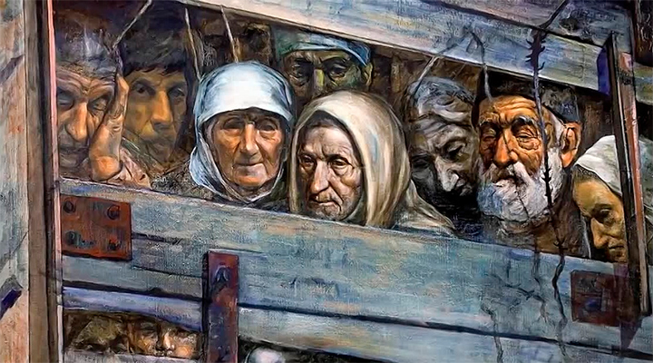 Депортация карачаевцев глазами художника.