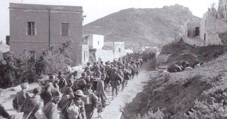 Военнопленные британцы на Леросе.