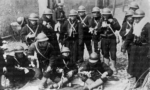 Японские войска в Шанхае. 1932 г.