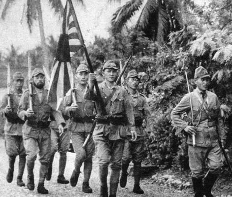 Солдаты спецназа ВМС Японии. Новая Гвинея, 1942 г.