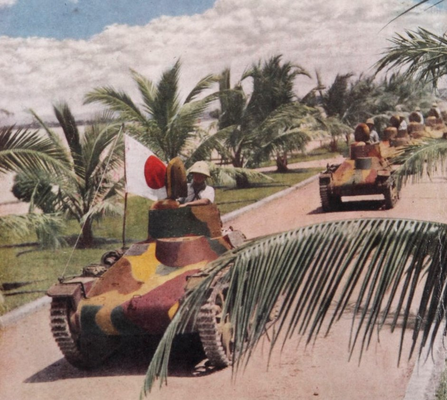 Танкетки Te-Ke 97 в Юго-Восточной Азии. 1942 г.