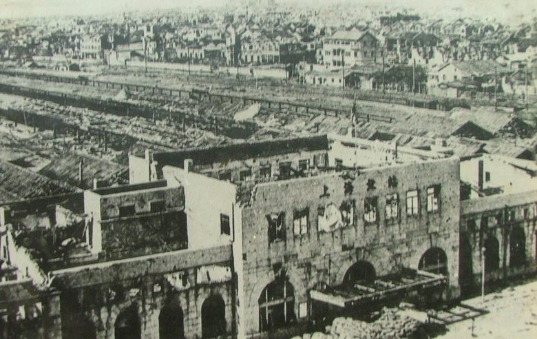 Северный вокзал после бомбардировки. 14 августа 1937 г.