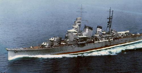 Японский крейсер «Haguro». 1942 г.