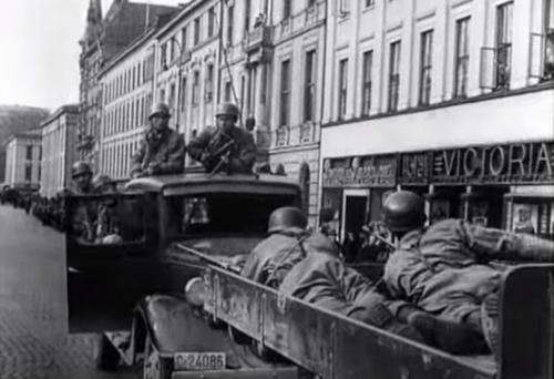 Десантники в столице Норвегии Осло, 9 апреля 1940 г.