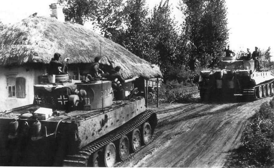 Испытание немецких «Тигров». Пробег танков. Сентябрь 1943 г.