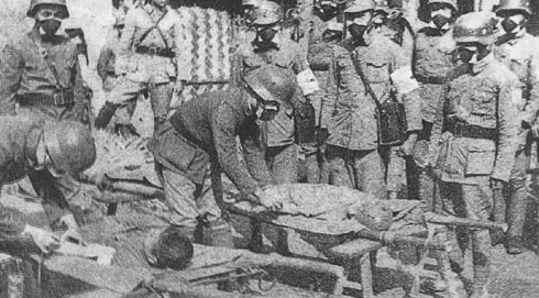 Помощь раненым китайским солдатам. Сентябрь 1937 г.
