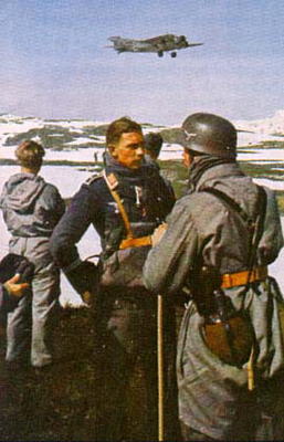 Немецкие десантники в Норвегии. 1940 г.