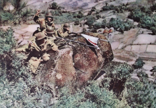 Пехота 19-й японской дивизии у холмов озера Хасан. Июль 1938 г.