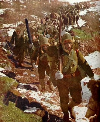 Солдаты японской армии в Северном Китае. 1938 г.