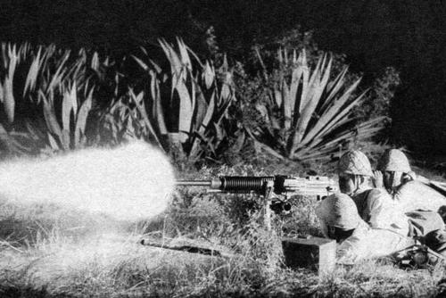 Расчет тяжелого пулемета типа 92 в ночной атаке. Бирма 1942 г. 