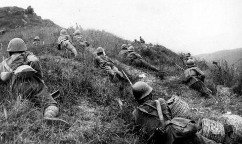 Японские войска во время битвы при Хэнане. Китай, 1938 г.