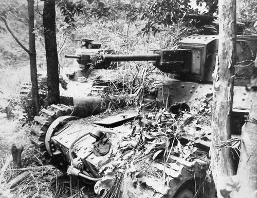 Японские танки Chi-Ha. Филиппины, 1944 г.