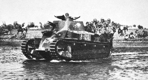 Танк I-Go во время битвы при Наньчане. Китай, май 1939 г.