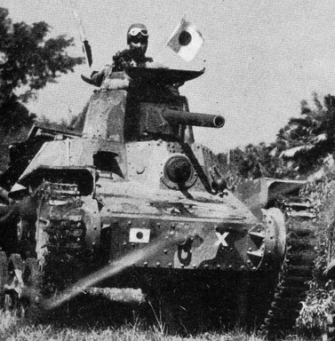 Танки во время вторжения в голландскую Ост-Индию. 1942 г.