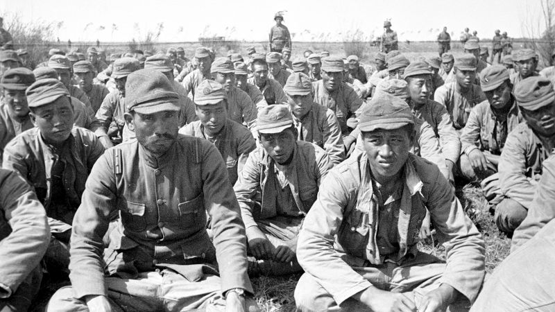 Японцы, попавшие в советский плен в ходе боев на Халхин-Голе. 1939 г.