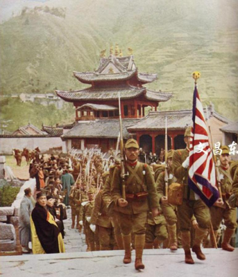 Войска японской армии в провинции Шаньси, Северный Китай. 1939 г.