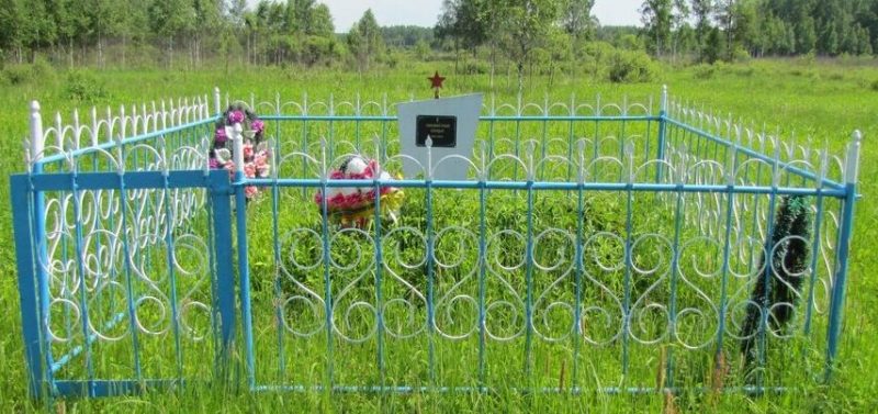 ст. Александрино Новодугинского р-на. Братская могила советских воинов, погибших в октябре 1941 году.