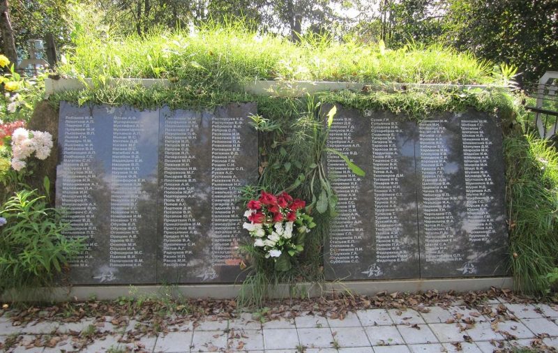 д. Самуйлово Гагаринского р-на. Братская могила, в которой захоронено 663 советских воина.