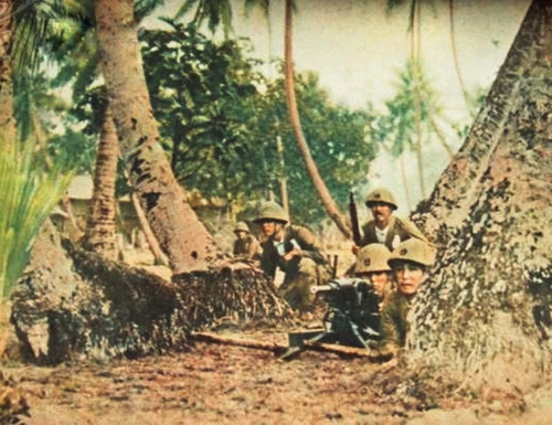 Японские солдаты на Лусоне. Филиппины, 1942 г. 