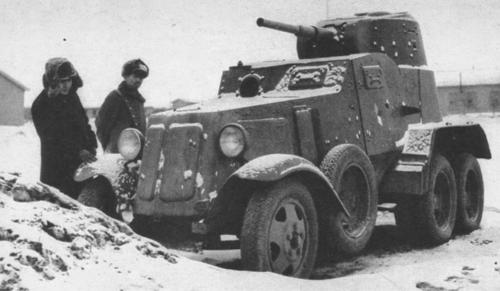 Советский броневик БА-10 на японской службе. Маньчжурия,1940 г.
