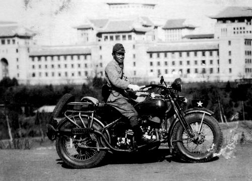 Японский армейский мотоцикл «Каунтунг». Маньчжурия, 1940 г. 