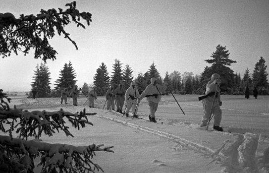 Лыжные батальоны у Наро-Фоминска.