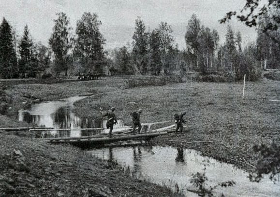 Мостик через Глушицу. 1942 г.