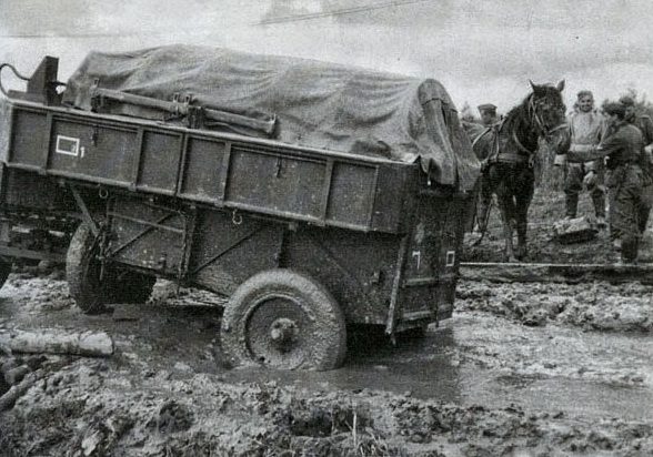 Дороги на Волховском фронте. Осень, 1942 г. 