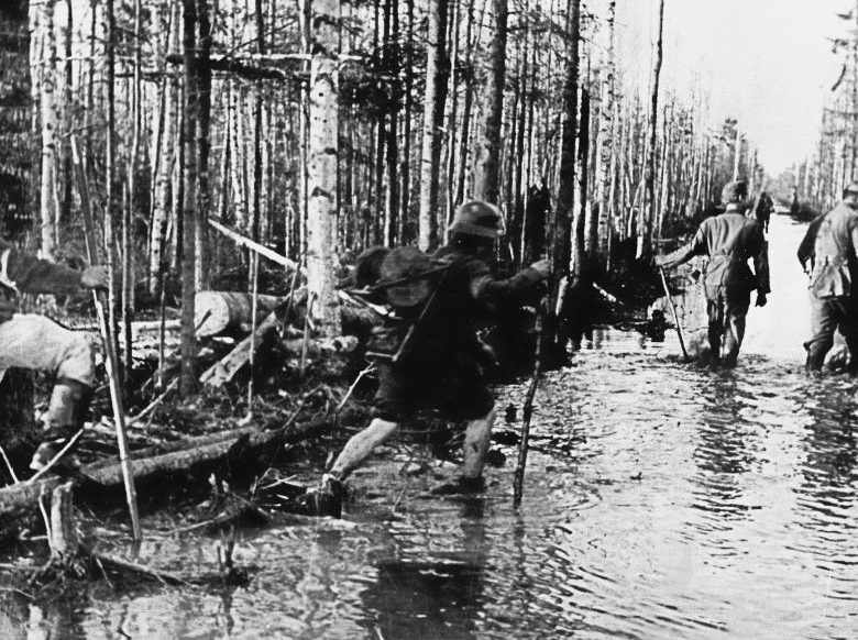 Дороги на Волховском фронте. Осень, 1942 г. 