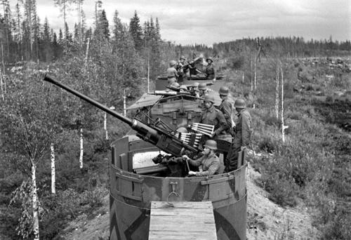 Финский бронепоезд. 1942 г.