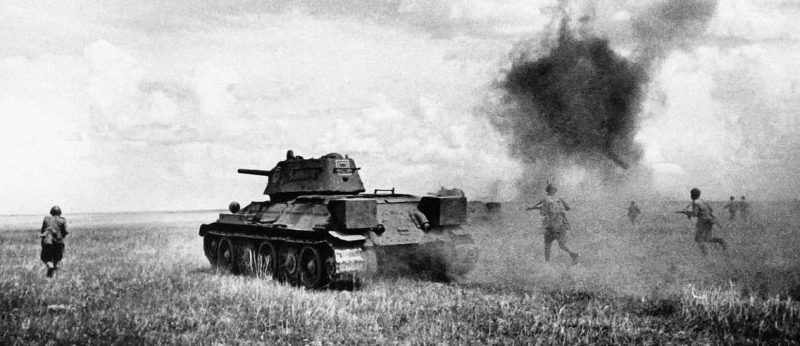 Тридцатьчетверки на Курской Дуге. 12 июля 1943 г.