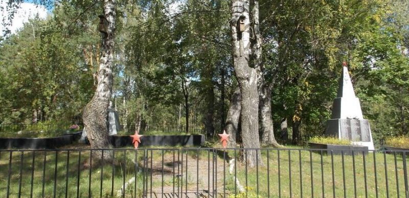д. Студенец Шумячского р-на. Братская могила, в которой похоронено 169 советских воинов.