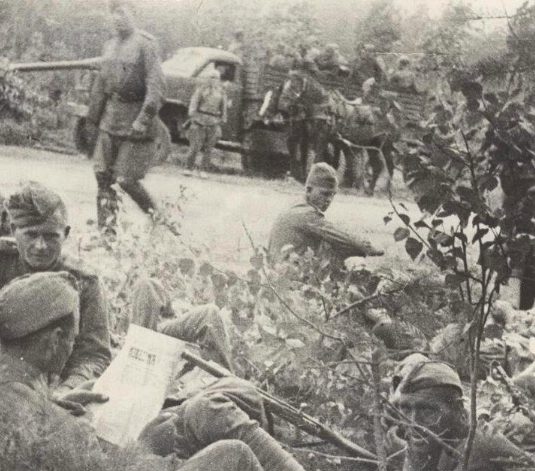 Красная Армия под Волховом. 1943 г. 