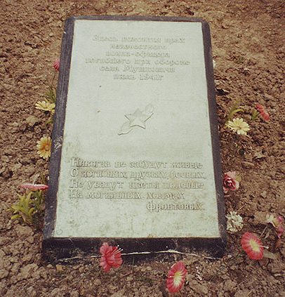 д. Мушковичи Ярцевского р-на. Могила неизвестного командира Красной Армии, погибшего в годы войны.