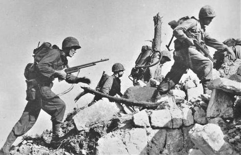 Бой на острове Окинава. Апрель 1945 г.