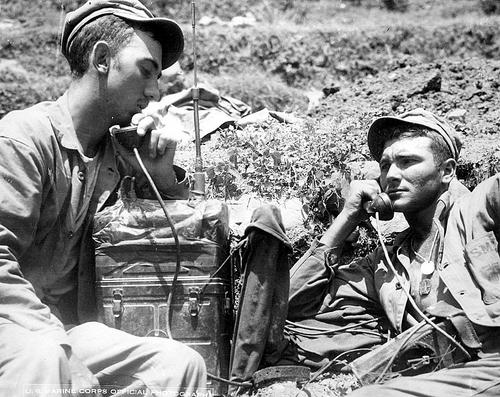 Связисты на Окинаве. Апрель 1945 г.