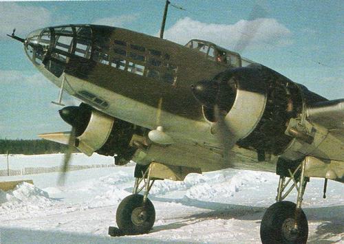Советский бомбардировщик Ил-4 на финской службе. 1944 г. 