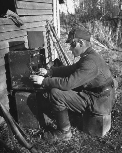 Радист на фронте. 1944 г.