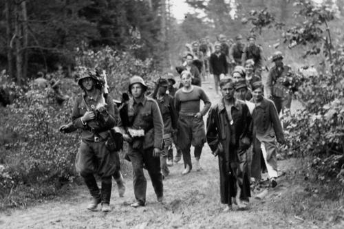 Отступление финских солдат из Равансаари. 1944 г. 