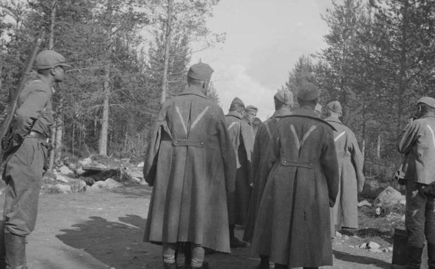 Советские военнослужащие в финском плену. 1939 г.
