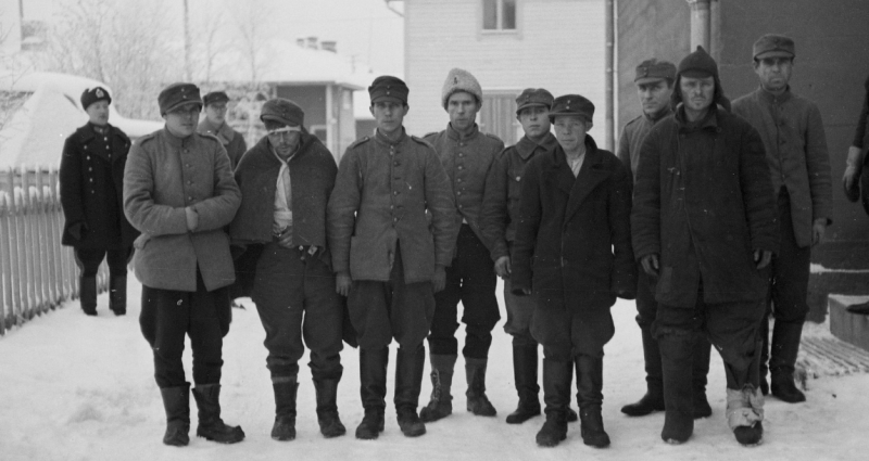 Советские военнопленные. Финляндия, Рованиеми, январь 1940 г.