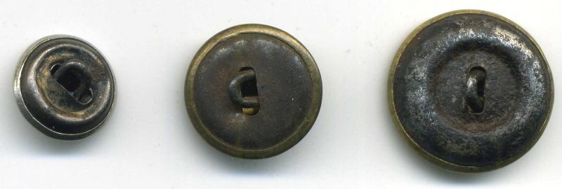 Набор пуговиц РКМ диаметром 14 мм, 18 мм и 22 мм образца 1940 г.