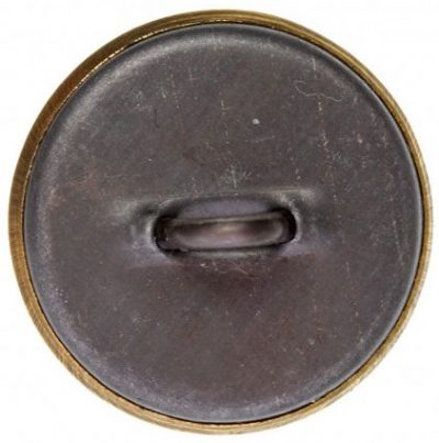 Пуговица из латуни диаметром 14 мм, 18 мм и 22 мм на китель/шинель/тужурку сотрудников НКПС образца 1943 года.