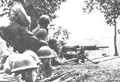 Наступление японских войск. 