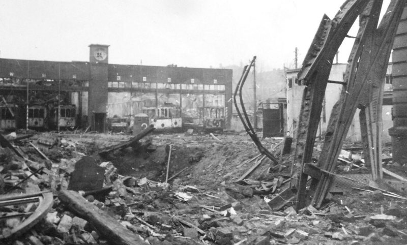 Разрушения в Дуйсбурге.