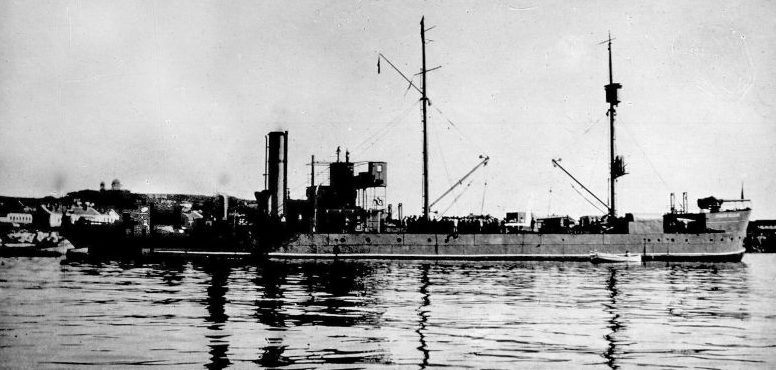 Канонерская лодка Черноморского флота «Красная Абхазия». 1940 г. 