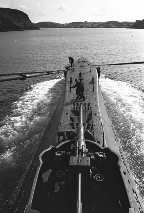 Подлодка К-21 в Кольском заливе. Август 1942 г.