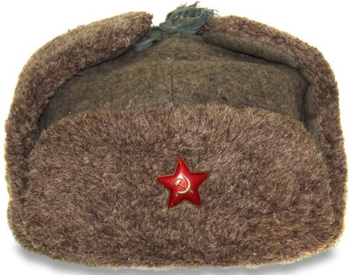 Шапка-ушанка рядового и сержантского состава РККА образца 1940 года.